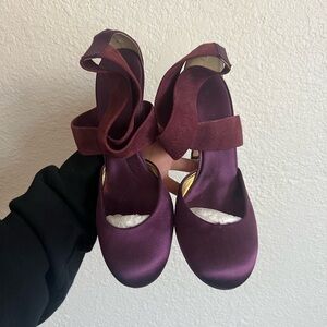 BCBGMaxAzria Deep Purple Heels